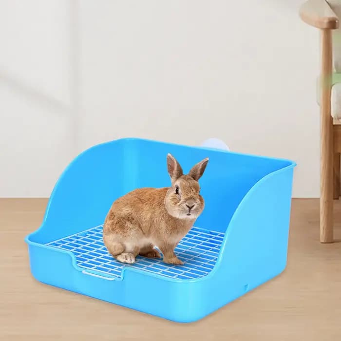 Bac à litière rectangulaire pour animaux de compagnie