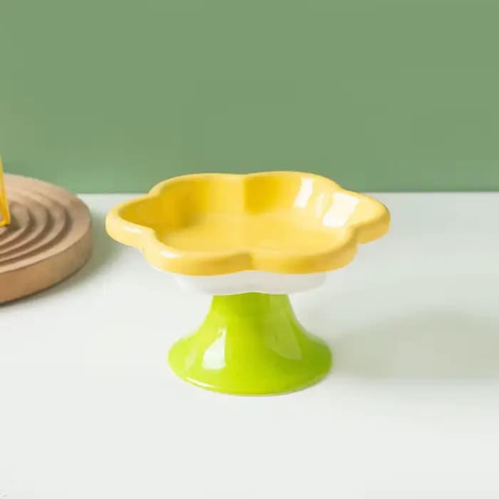 Gamelle en céramique pour chat avec support