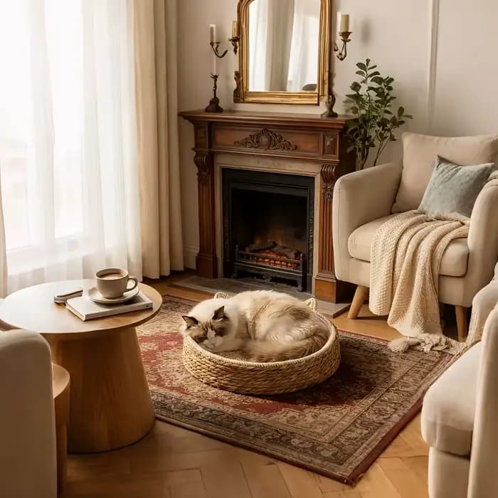 Griffoir et lit pour chat 2-en-1