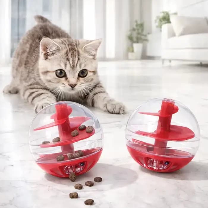 Jouet distributeur de friandises pour chat