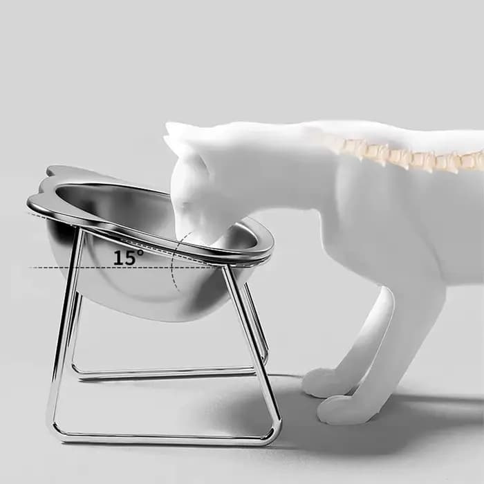 Bol pour chat en acier inoxydable