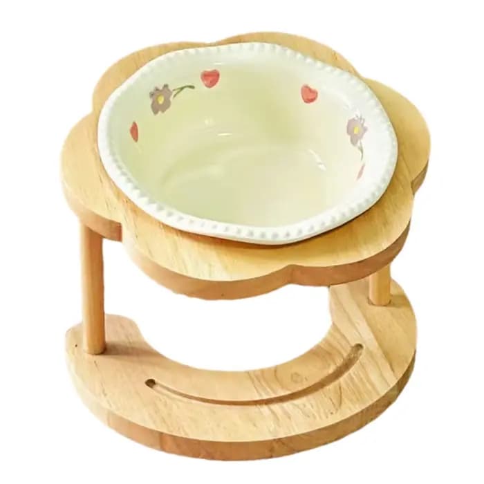 Bol en céramique anti-vomissement pour chat