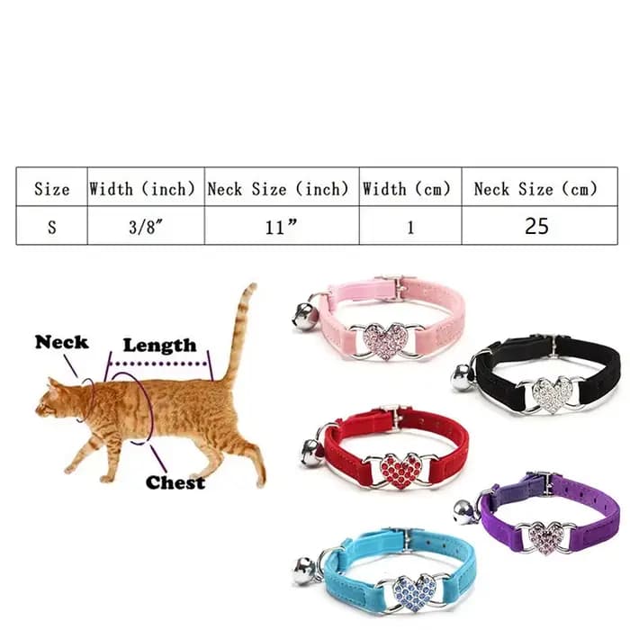 Collier pour chat avec cloche