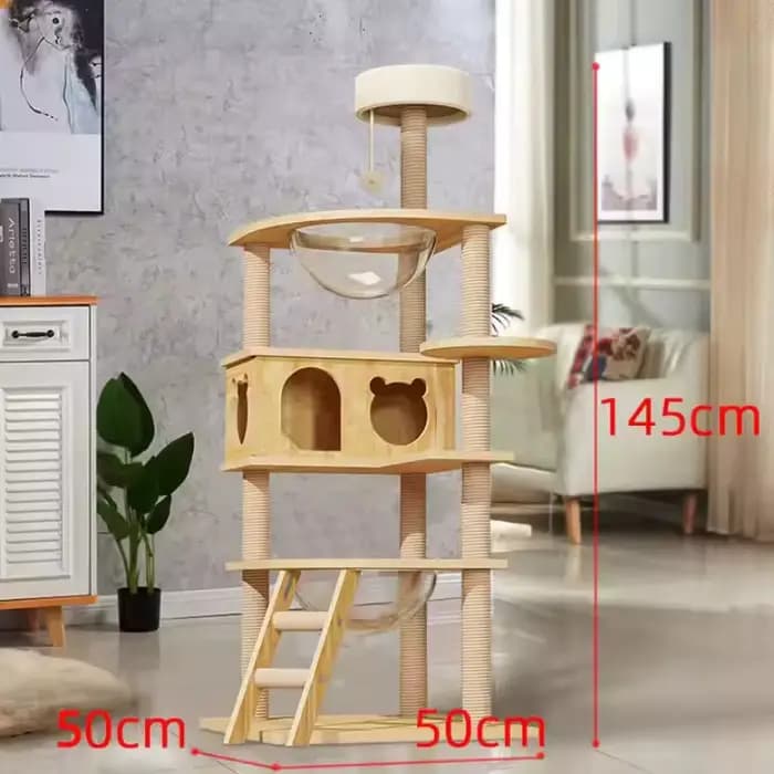Arbre à chat moderne et naturel