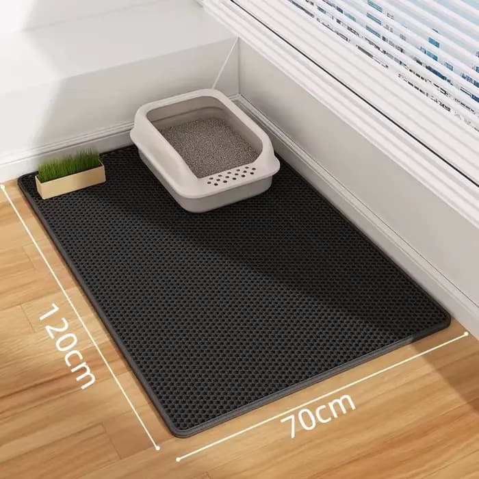 Tapis de litière pour chat 70x120cm