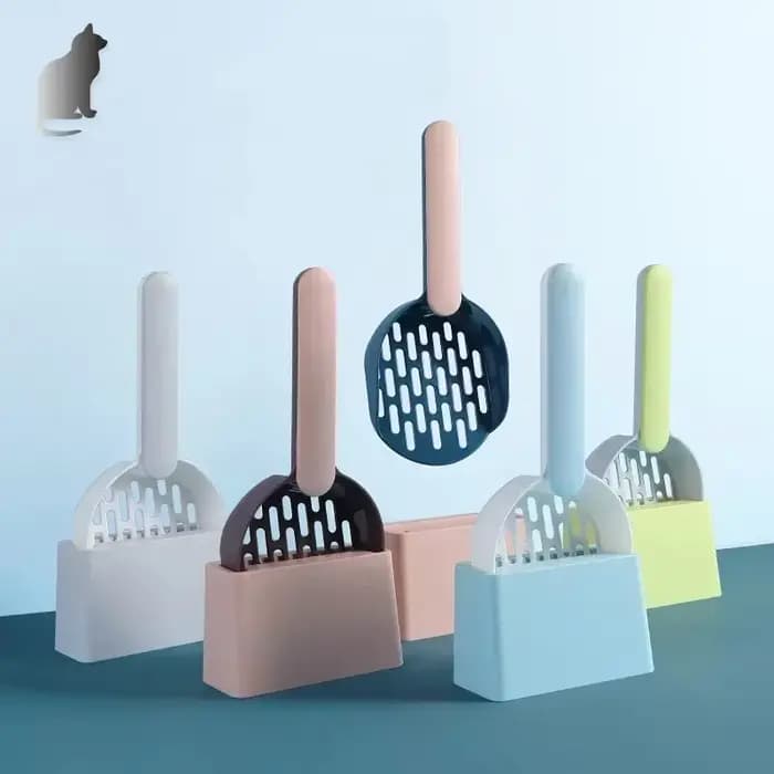 Ensemble de pelle à litière pour chat avec base