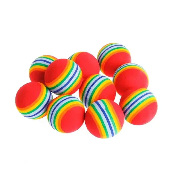 Lot de 5/10 jouets arc-en-ciel pour chat