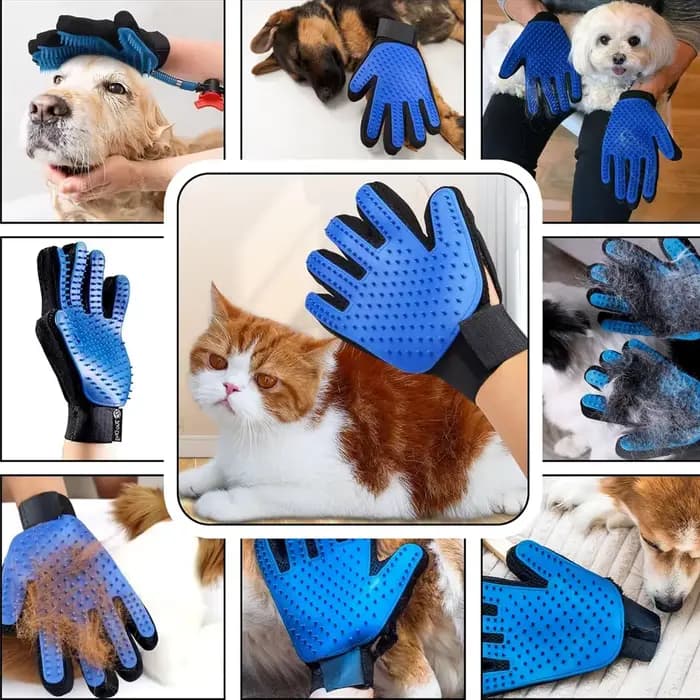Gants de toilettage pour animaux de compagnie