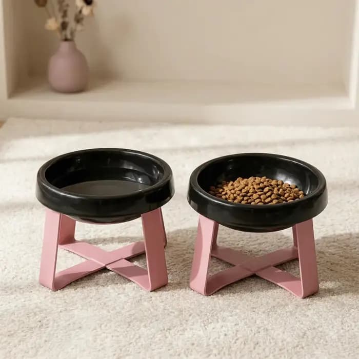 Gamelle surélevée pour chat de grand diamètre