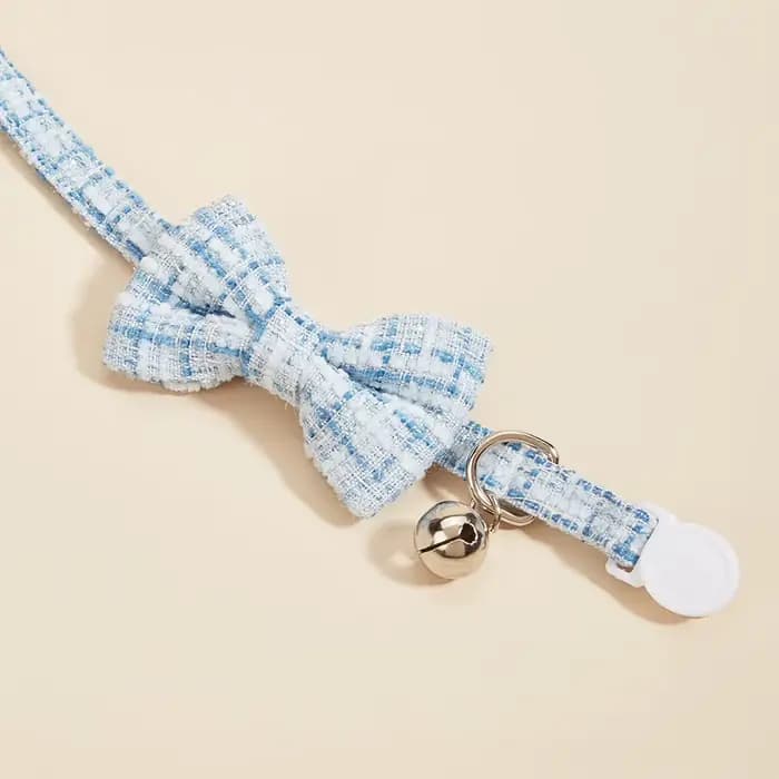 Collier à nœud réglable pour chat