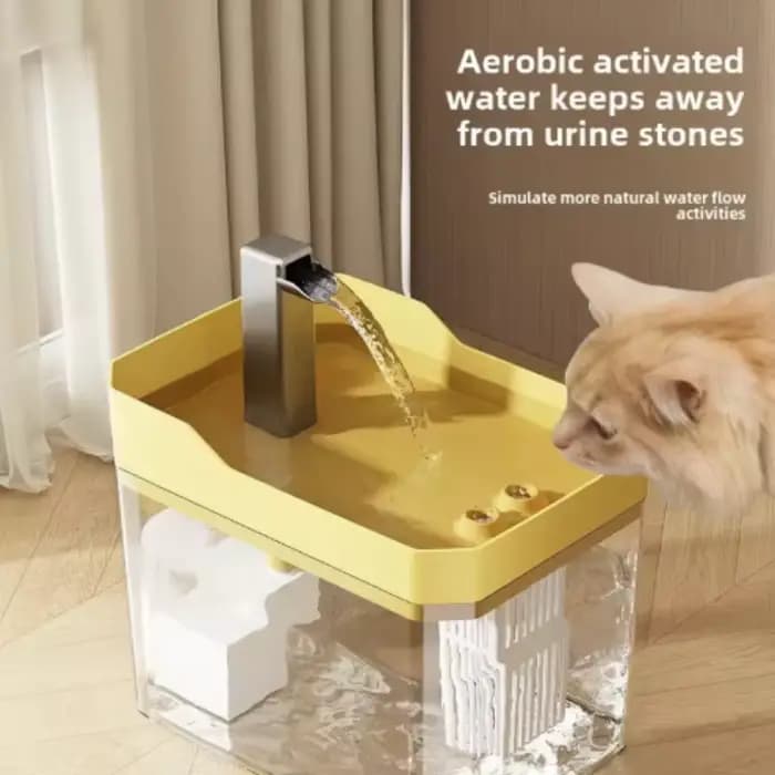 Fontaine à eau pour chat USB avec filtre automatique