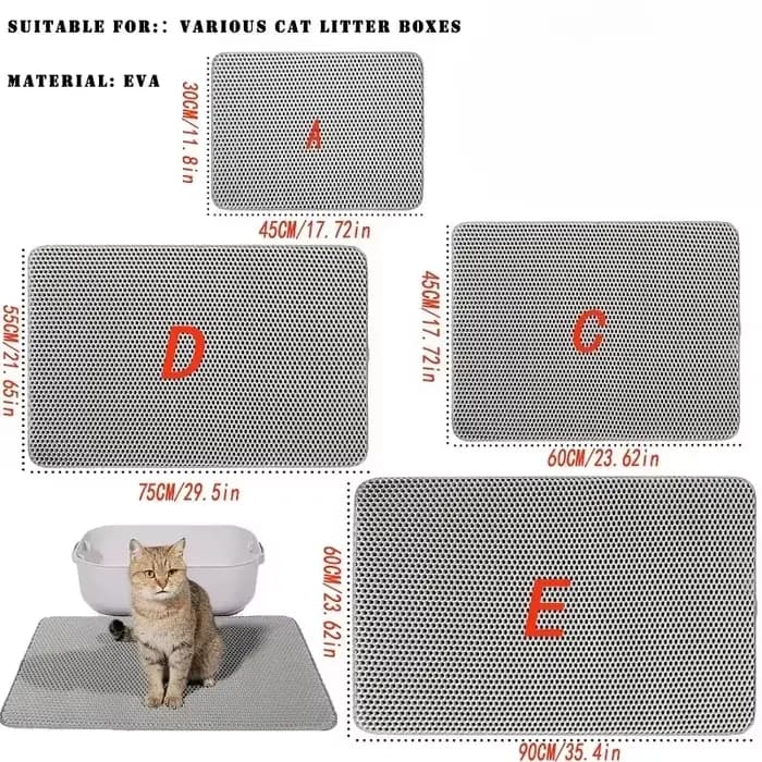 Tapis de litière pour chat grande taille