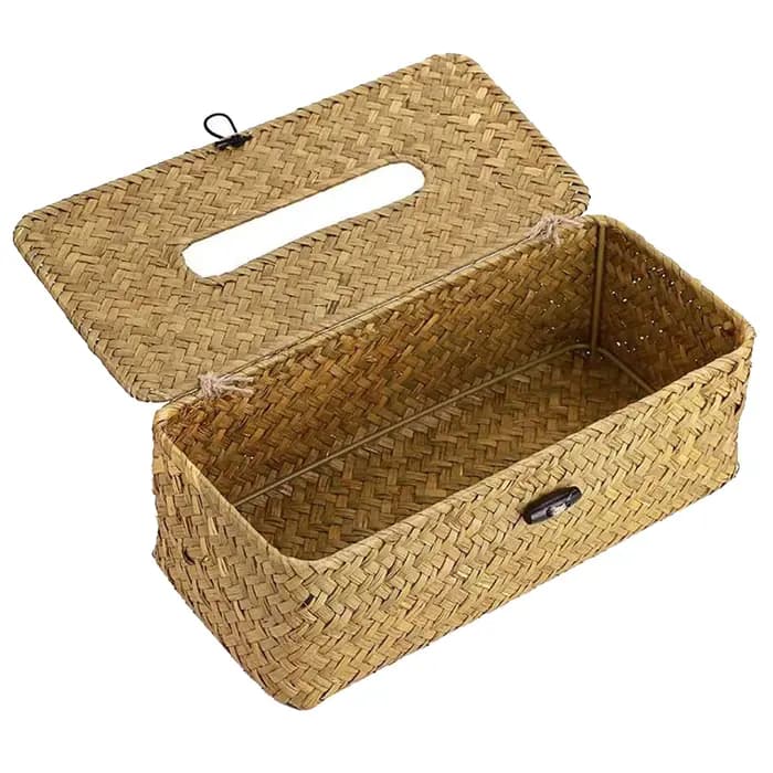 Nouvelle boîte à mouchoirs en rotin