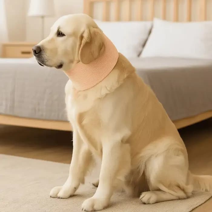 Collier de récupération en maille pour chat