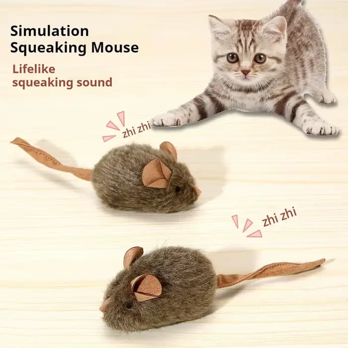 Jouet pour chat : Souris de simulation vocale