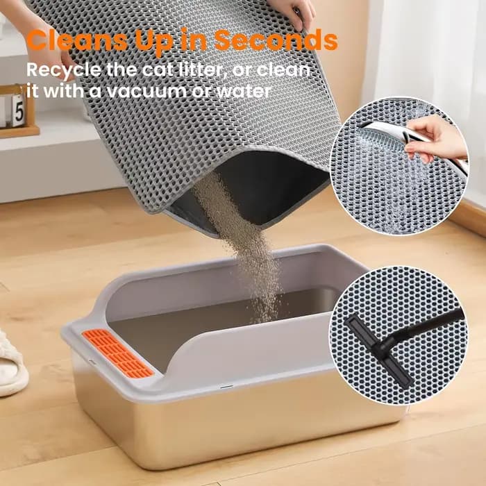 Tapis pour litière de chat
