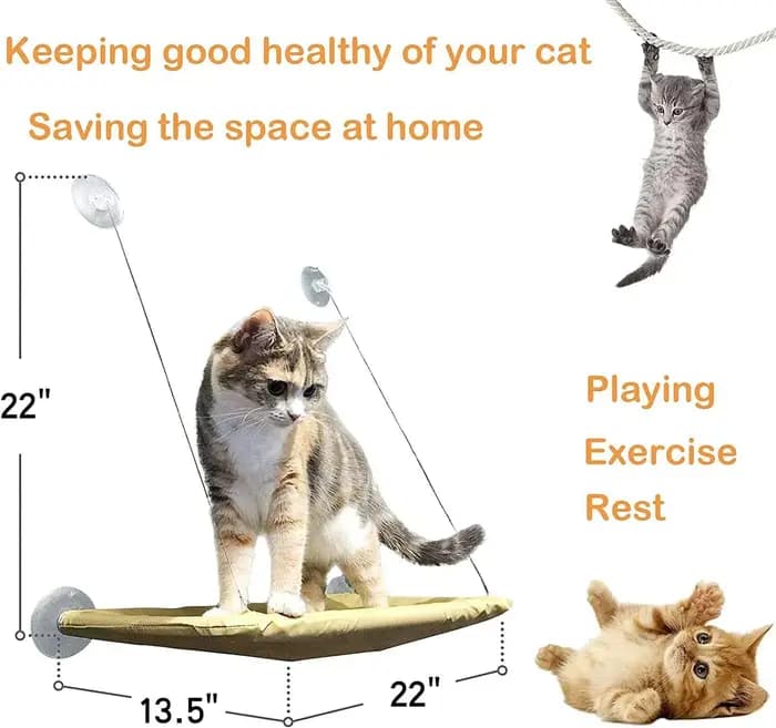 Hamac de fenêtre pour chat