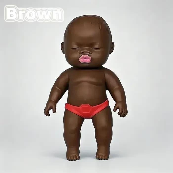Nouveau jouet anti-stress à presser, mignon en forme de bébé, jouet de relaxation brillant, jouet extensible à remontée lente pour cadeau d'amis