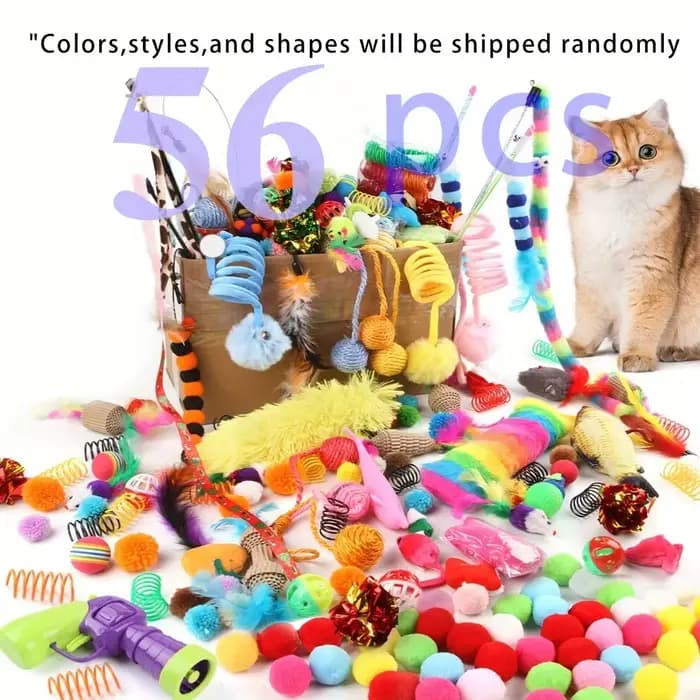 Pack mixte de jouets pour chats