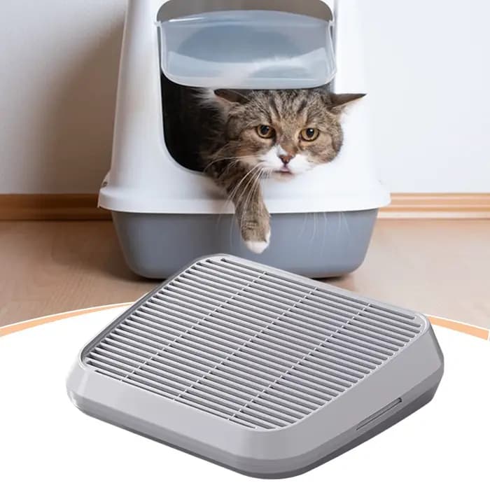 Bac à litière pour chat avec mécanisme de contrôle du sable