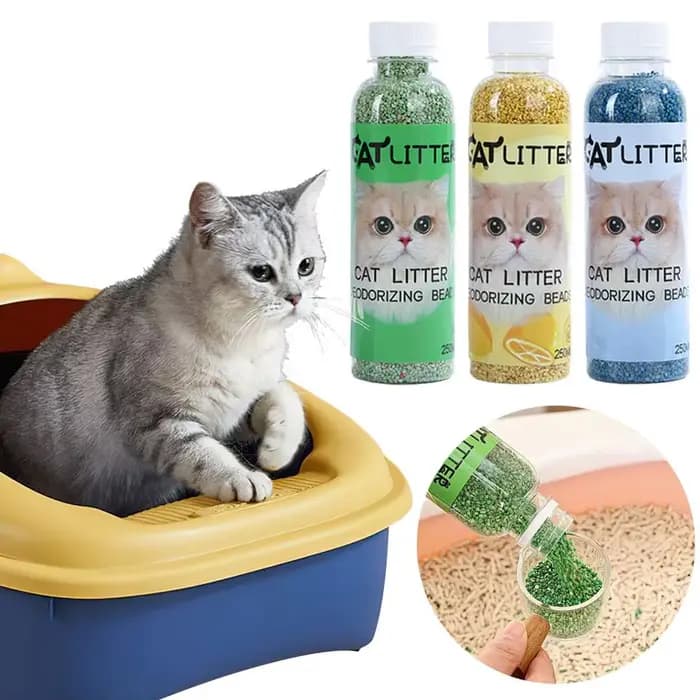 Litière pour chat perles désodorisantes