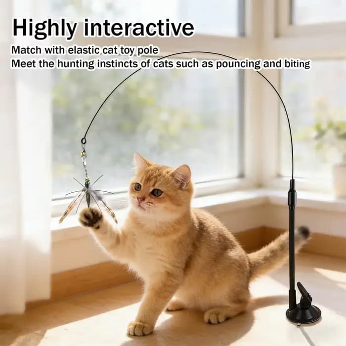 Jouet à plumes pour chat