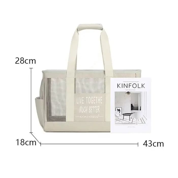 Sac de transport pour chat en Oxford durable