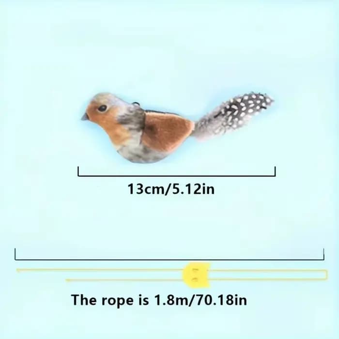 Jouet pour chat en forme d'oiseau volant