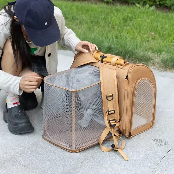 Sac de transport portable pour chat