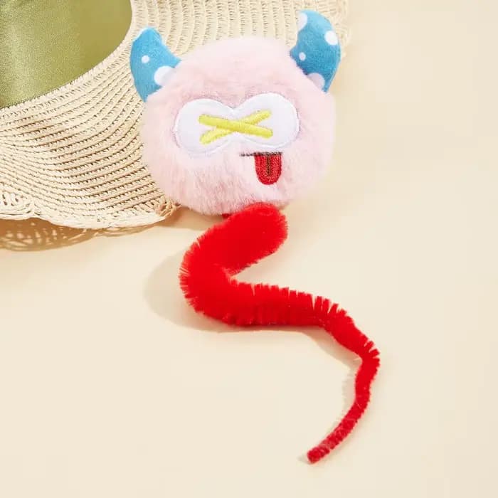 Jouet interactif en peluche pour chaton