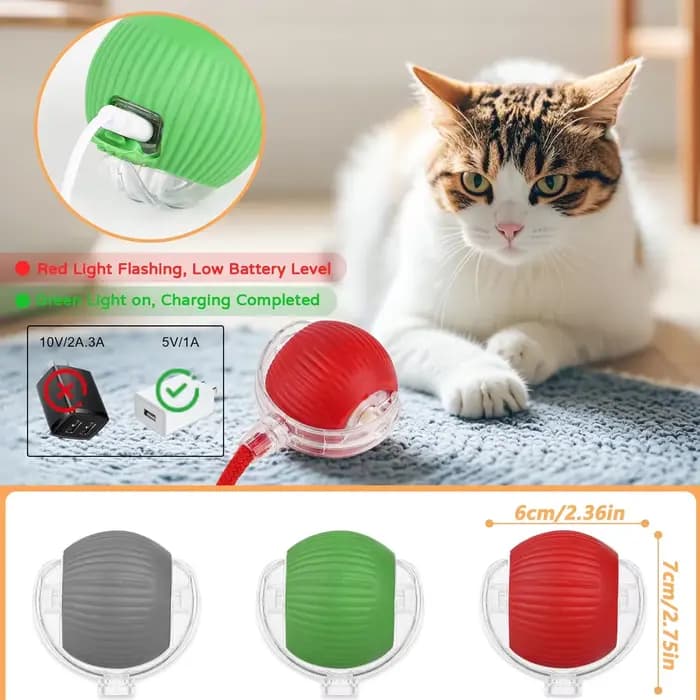ILMH 1/2 PCS Jouet interactif pour chat