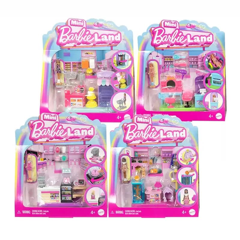 Barbie Butter Mini Barbieland-Poupées pour filles, Salon de coiffure, Animaux de compagnie, Fruits, Supermarché, Dessert Shop, Accessoires, Jouet, Cadeau d'anniversaire, Original