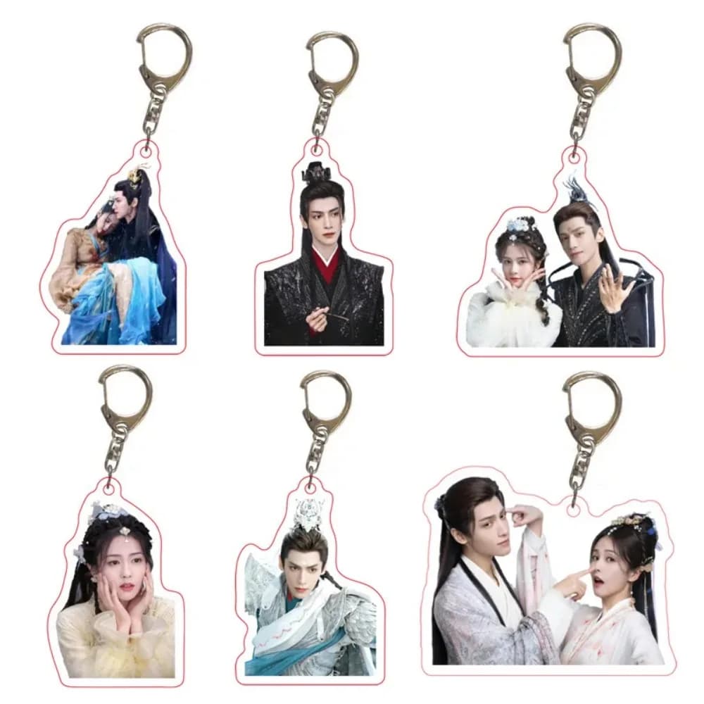 Anime jusqu'à la fin de la lune TV drame chaud Cosplay figure Leo Lu Bai porte-clés accessoires porte-clés pendentif fans recueillir cadeau