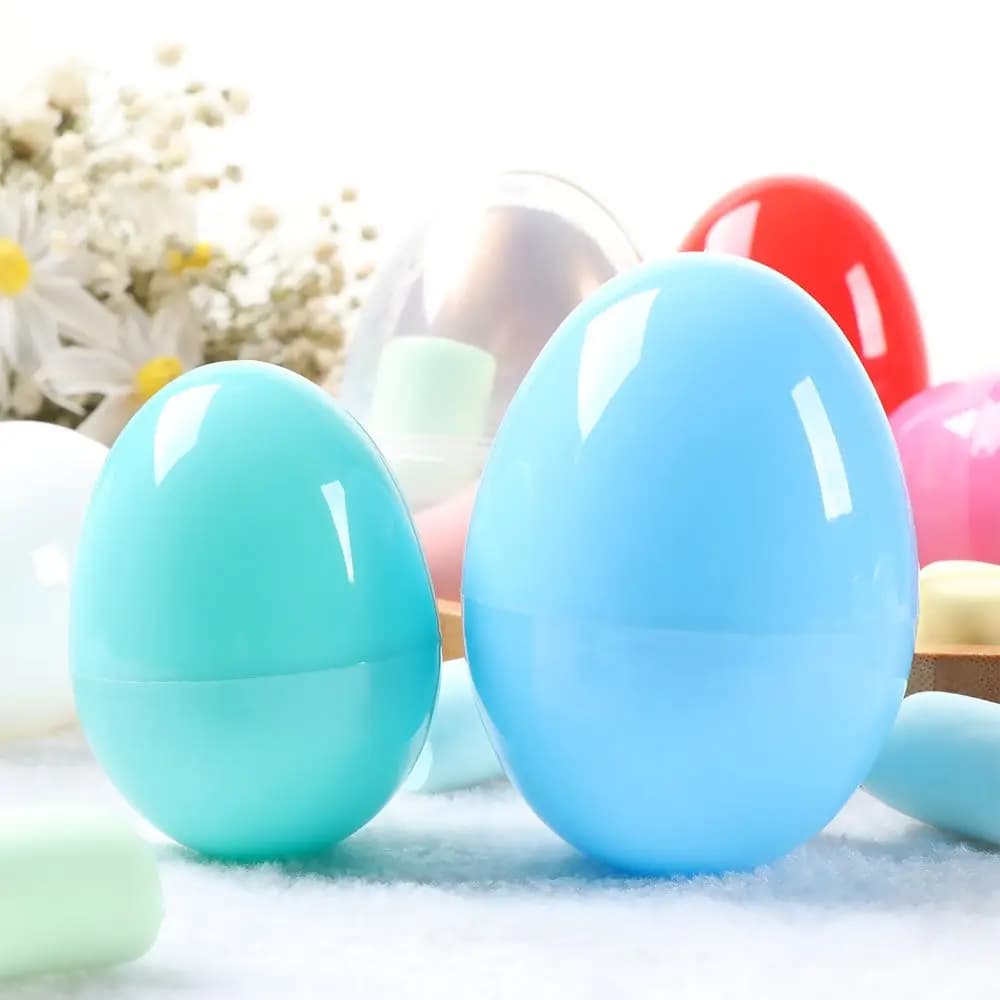 1 pièces jouets accessoires décor de pâques ajouter des friandises creux en plastique remplissage oeuf décor de fête oeufs de pâques