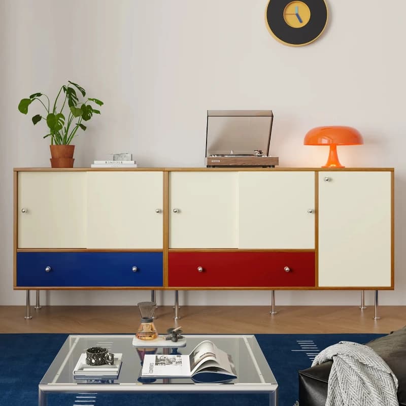 Meubles de rangement vintage pour café, vitrines de style français, armoires pour objets de collection, meubles de salon avec tiroirs, meubles pour la maison