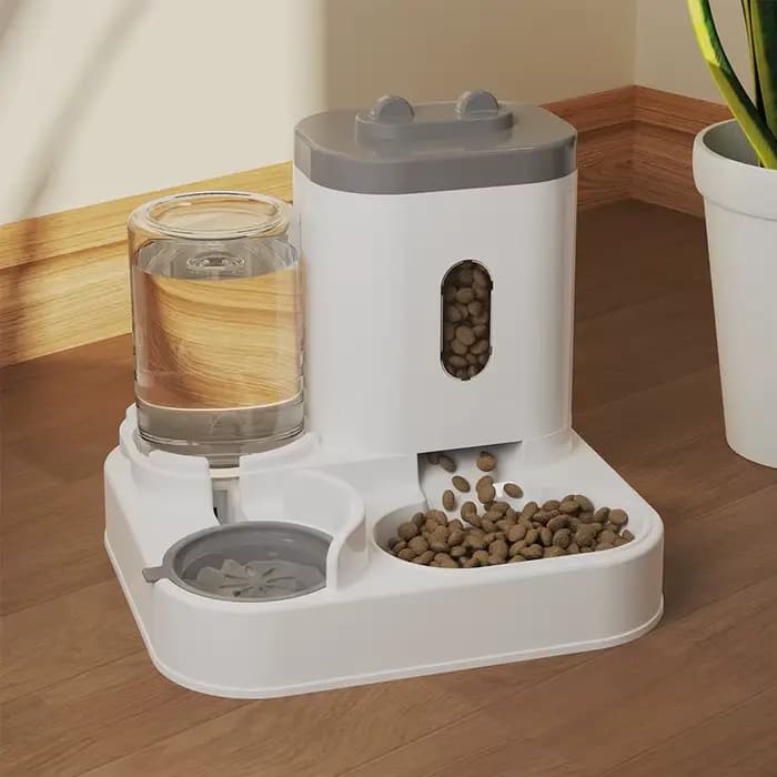 Distributeur automatique de nourriture pour chat et chien, fontaine à eau automatique, grande capaci