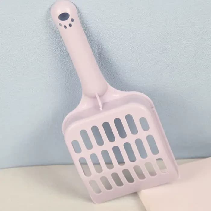 Pelle à litière pour chat, design perforé coloré et mignon, pour l'élimination des excréments de cha