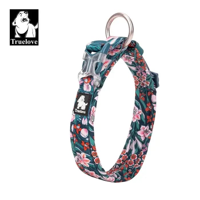 Truelove Collier pour animaux de compagnie floral Meilleur coussin confortable rembourré Camouflage