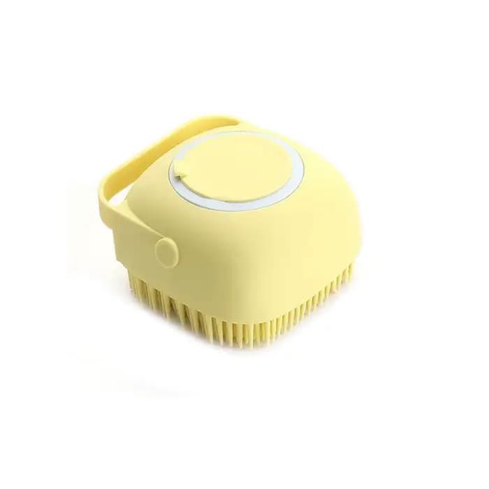 Brosse de bain en silicone souple pour animaux de compagnie, masseur, gel douche, outils de nettoyag