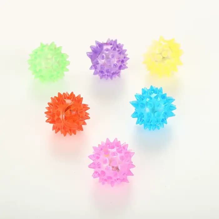 Boule de chat clignotante à LED, boules lumineuses roulantes, jouet de jeu coloré pour animaux de co