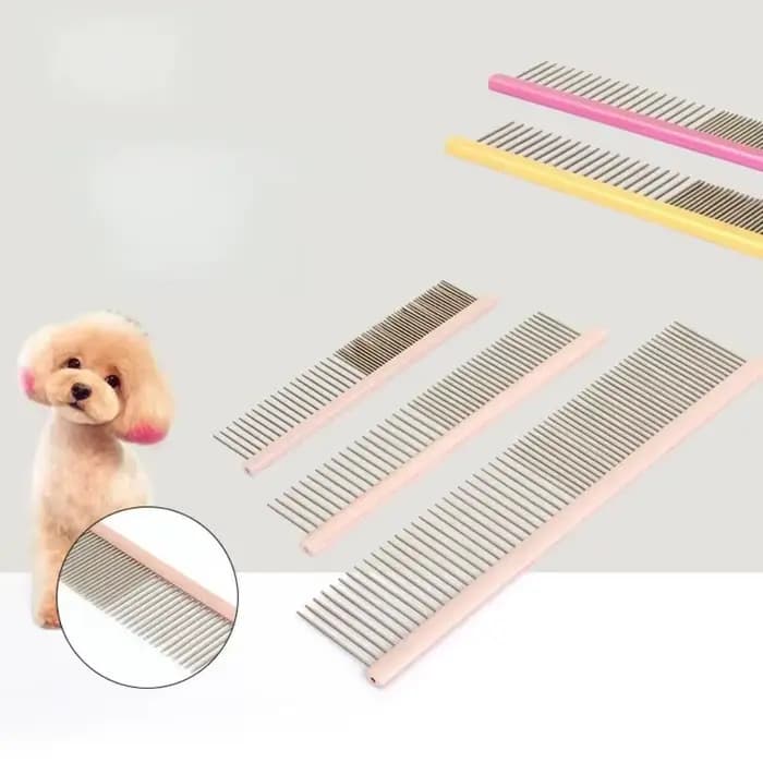 Peigne léger en aluminium pour animaux de compagnie, accessoires d'épilation, épingles en acier inox
