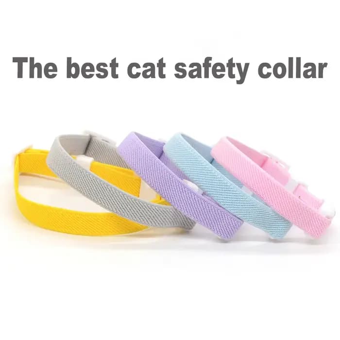 Collier de sécurité mignon pour chat, colliers élastiques extensibles, collier pour chaton léger à l