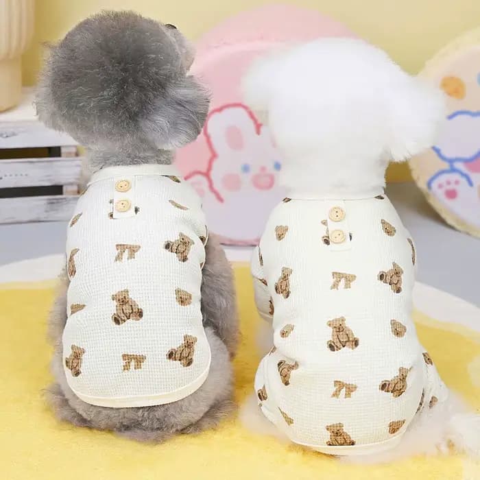 Pyjama pour chien à motif Animal, vêtements pour animaux de compagnie, combinaison pour chien, gilet