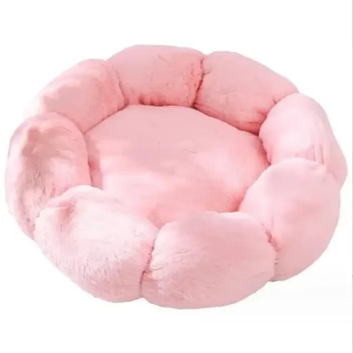 Lit pour animaux de compagnie confortable en forme de fleur unique pour une utilisation intérieure e