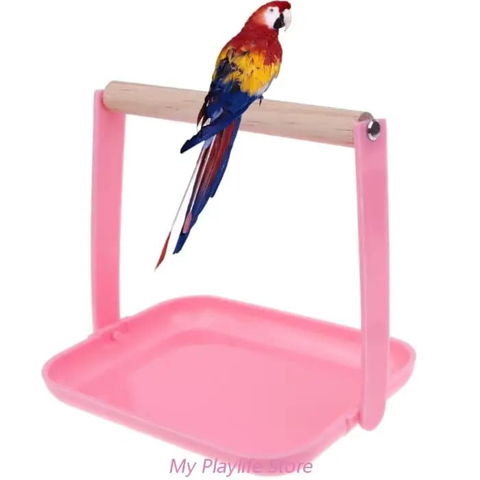 Support d'entraînement pour perroquets, perchoir portable, supports de jeu en bois avec escalade en
