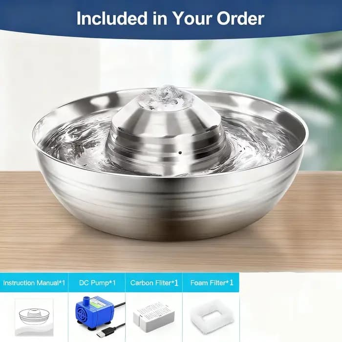 Fontaine à eau automatique 2LCat pour chats, distributeur d'eau pour animaux de compagnie, chiens et