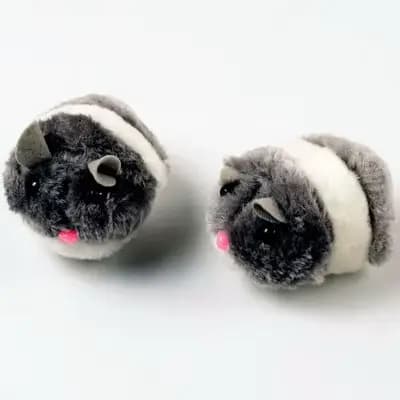 Jouet de souris en peluche coule pour animal de compagnie, souris mécanique de simulation, se retour