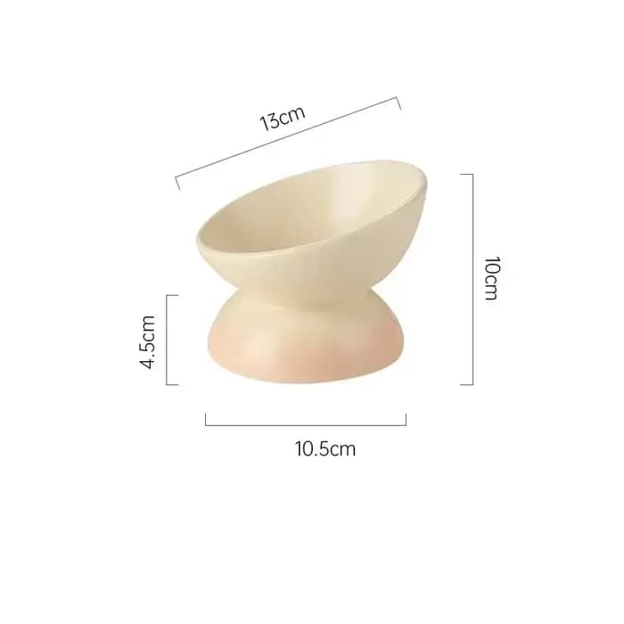 Bol en céramique pour chat, mangeoires d'eau dégradées pour aliments pour animaux de compagnie, four