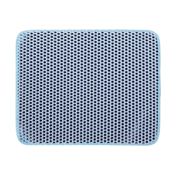 Tapis de litière pour chat antidérapant, grand tapis filtrant pour bac à litière, double couche, rés