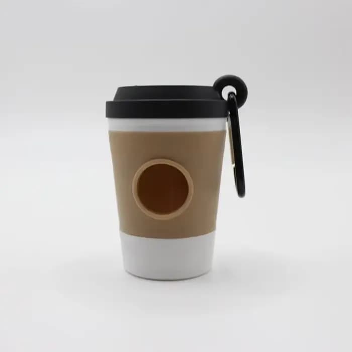 Distributeur Portable de poubelles de merde pour animaux de compagnie, tasse à café créative, concep
